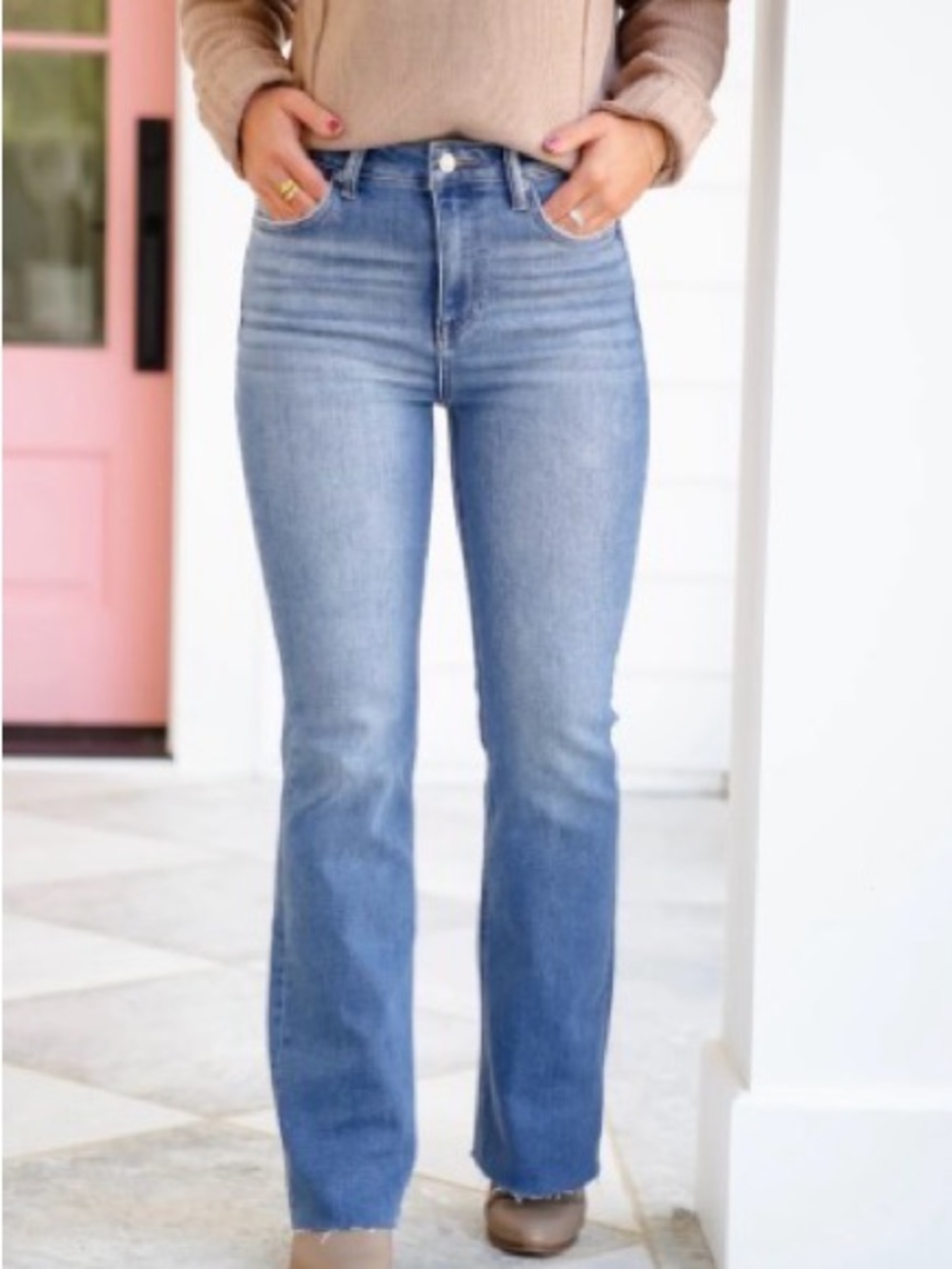 Judy Blue Light Blue High-Rise Flare Jeans